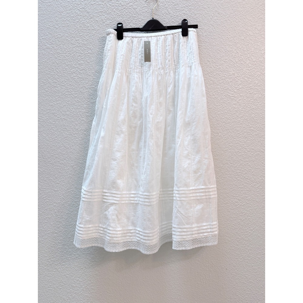 NWT J. Crew Sz S Midi Skirt in Embroidered Dobby $148